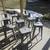 Set of 8 Modern Industrial Metal Bar Stools - Pewter Gray Color 2 thumbnail