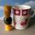 Antique German Porcelain Shaving Mug and Bakelite Shaving Brush 1 thumbnail