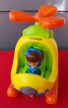 Helicóptero vintage de Fisher Price Little People con figura - $20 (Tacoma)63439433760129124
