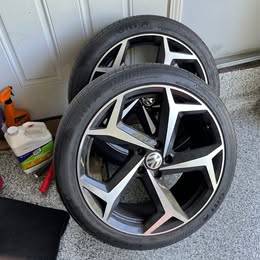 Two 2022 VW Passat R-line wheels with good tires. 1