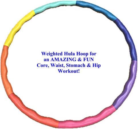 Weighted Fitness Hula Hoop for Fun Core, Waist & Stomach Workout 1