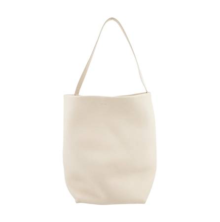 Large Grained Leather Ivory Tote *Brand New With Tags* 1