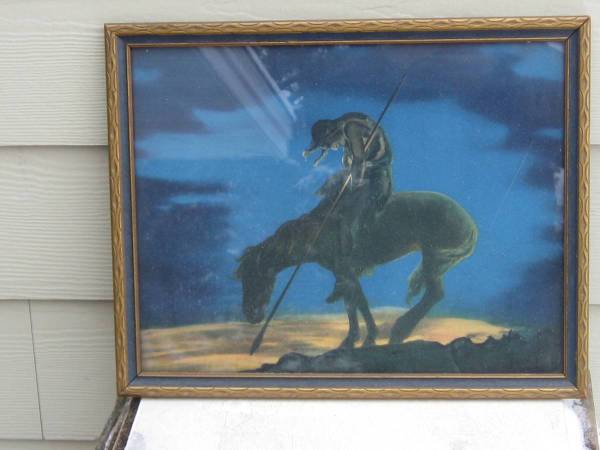 Framed Picture -- End of the Trail 1