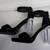 Transparent Lucite Black Party Dress High Heels Shoes 4 thumbnail