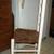 WHITE CHAIR Vintage Wicker Seat Compact Size for Desk or Accent MCM 6 thumbnail