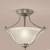 💡See pics 💡! $99+tax Portfolio 2-bulb Nickel LED Semi flush light 1 thumbnail