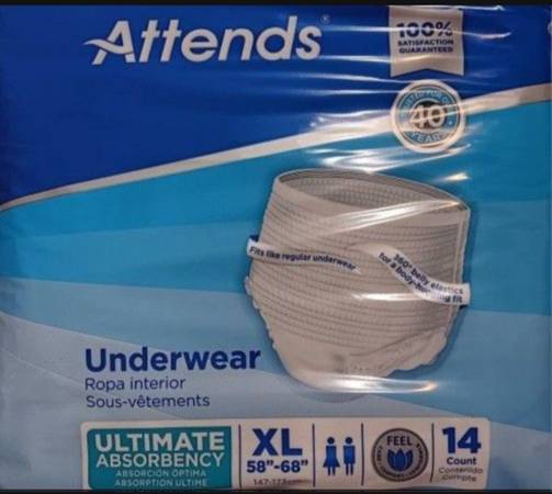 Attends Adult Pull Up Diapers size ex lg 1