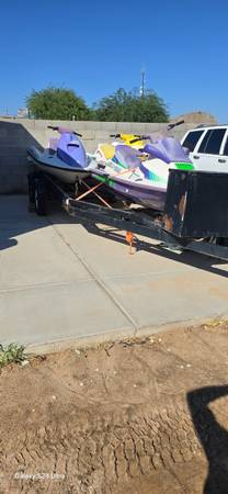 3 JETSKIES AND TRAILER 1