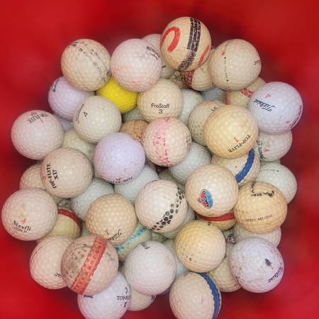 75 golf balls shag range 1