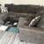 Gray sectional couch 3 thumbnail
