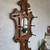 Victorian Walnut Hall Tree Hat Coat Rack Stand Iron Drip Pan c1880 6 thumbnail