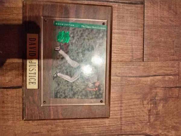 DAVID JUSTICE BASEBALL CARD 1