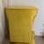 Yellow Upholstered Armchair – New w/ Instructions + Legs 3 thumbnail
