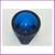 Mid 20th Century Viking Glass Cobalt Blue Slant Atomic Orb Tripod Asht 8 thumbnail