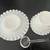 Vintage Fenton Milk Glass Hobnail Condiment Serveware Three Piece Set 3 thumbnail