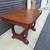 Rare Charming 1930'S Art Deco Style Solid Oak Dining Table. 4 thumbnail