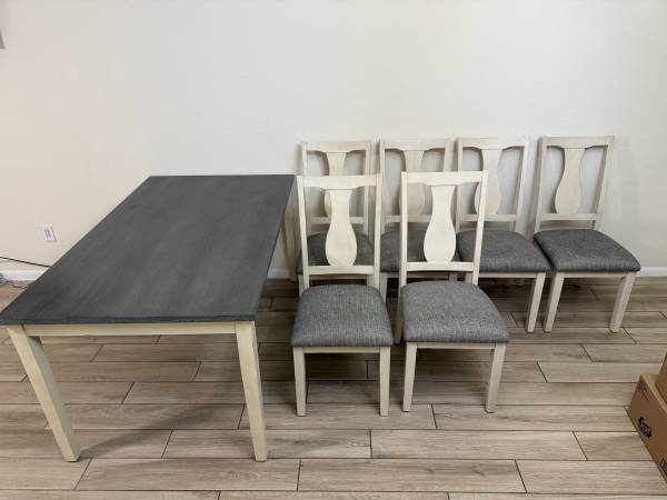 AFW 6 chair dining table 1