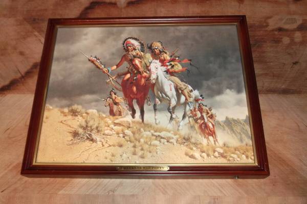 Cheyenne War Party Lighted Art -The Bradford Exchange 1