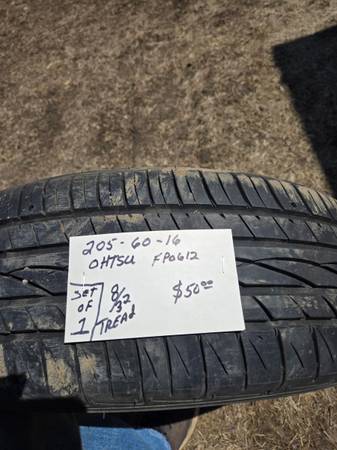 205 60 16 single tire Ohtsu tire 1