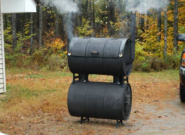 FREE OLD 55 gal double barreled BBQ /Smoker free stuff craigslist FREE OLD 55 gal double barreled BBQ /Smoker free stuff craigslist
