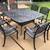 Outdoor Patio Furniture 8 Seat Dining Set-64in Square Table 8 thumbnail