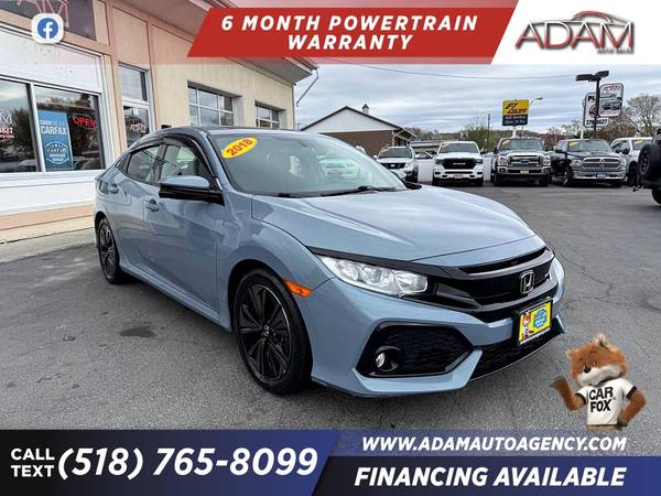 $278/mo - 2018 Honda Civic EXHatchback - $17,777 (27 Colombia St Rensselaer, NY 12144)63477921536001123