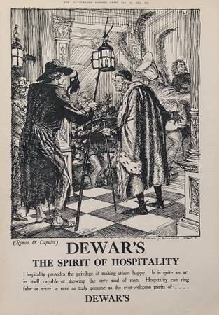 Original 1924 Dewar's Whisky Ad 1