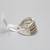 Sterling Silver Bypass Multicolor Ring (Size 7 3/4) 6 thumbnail
