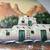 Large 41" round mixed media painting depicting Southwestern scenery 7 thumbnail