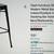 30" Black Metal Bar Stool, Modern Industrial Design Counter Seating 7 thumbnail