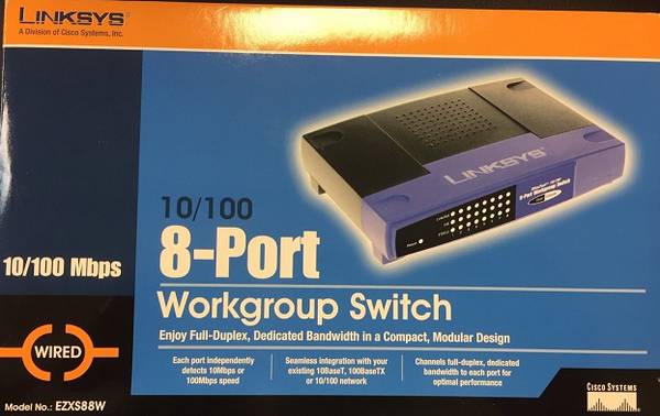 Linksys 8 Port Switch 10/100 1