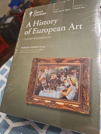 THE GREAT COURSES A HISTORY OF EUROPEAN ART DVD AND GUIDEBOOK NEW 1