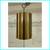 Bomma Lens Single Pendant, White With Brass 10 thumbnail
