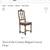 Antique solid oak chair made in Belgium 13 thumbnail