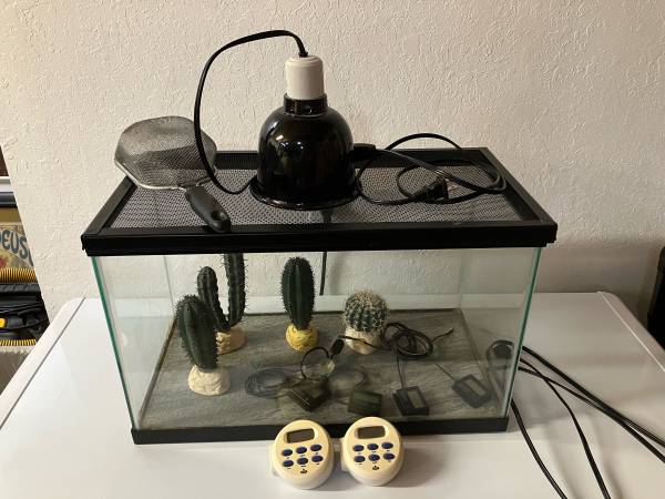 10 Gallon Glass Reptile Terrarium Setup - $100 (Kirkland)63470797425795120