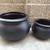 Set of 2 New Plastic Plant Pots, Black 1 thumbnail