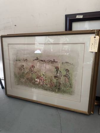 Framed Original Hibel Art - Signed and Numbered by Artist - Estate Sale! 1