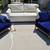 Ivory sofa couch with polyurethane loveseat cushions and 2 toss pillow 6 thumbnail