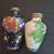 Chinese Cloisonne Brass Carved Vases 2pc 4 thumbnail