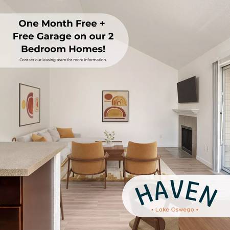 $1,799 / 2br - 940ft2 - Parking Included! 1 MONTH FREE! Don't miss out! Call us home! (Lake Oswego - I-5 and 217 Freeways)63672671043969124