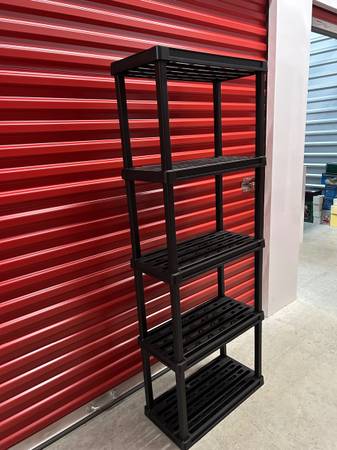 Plastic adjustable storage shelves 1
