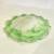 Green & White Murano Glass Bowl with Ruffle / Swirl Edge 5 thumbnail