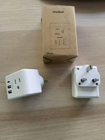 UK Travel Plug Adapters (2) 1