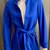 NINA MCLEMORE PONTE KNIT "CAR COAT," COBALT BLUE, SIZE 2 1 thumbnail