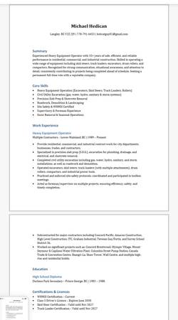 Skid Steer/ Excavator Operator 1