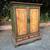 Vintage hand painted cabinet armoire WARDROBE, DRESSER TV hutch 4 thumbnail