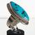 Excellent Vtg Navajo ERNEST PINO Sterling Blue Turquoise Sz 7 Ring 3 thumbnail