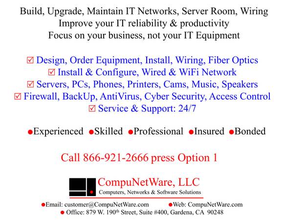 Business IT Support 24/7: Professional, Skilled, Experienced, Prompt 1