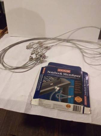 5 cables de seguridad de acero para bloqueo de portátiles Kensington - $10 (lansing)