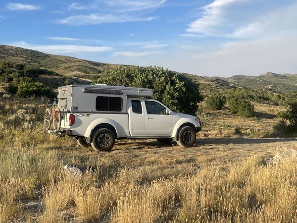 2014 Nissan Frontier PRO-4X ONLY 59K miles w/ OVRLND Camper - $20,000 (glen park)63470420358529122